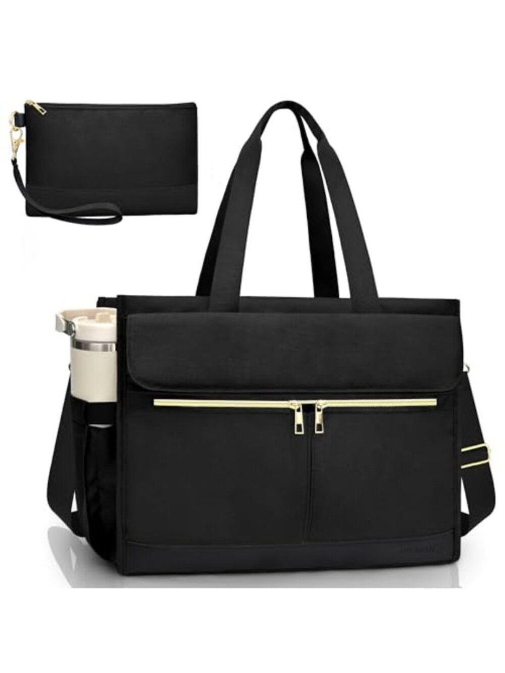 Laptop Tote Bag for Women 15.6 inch Briefcase Work Bag Detachable Strap
